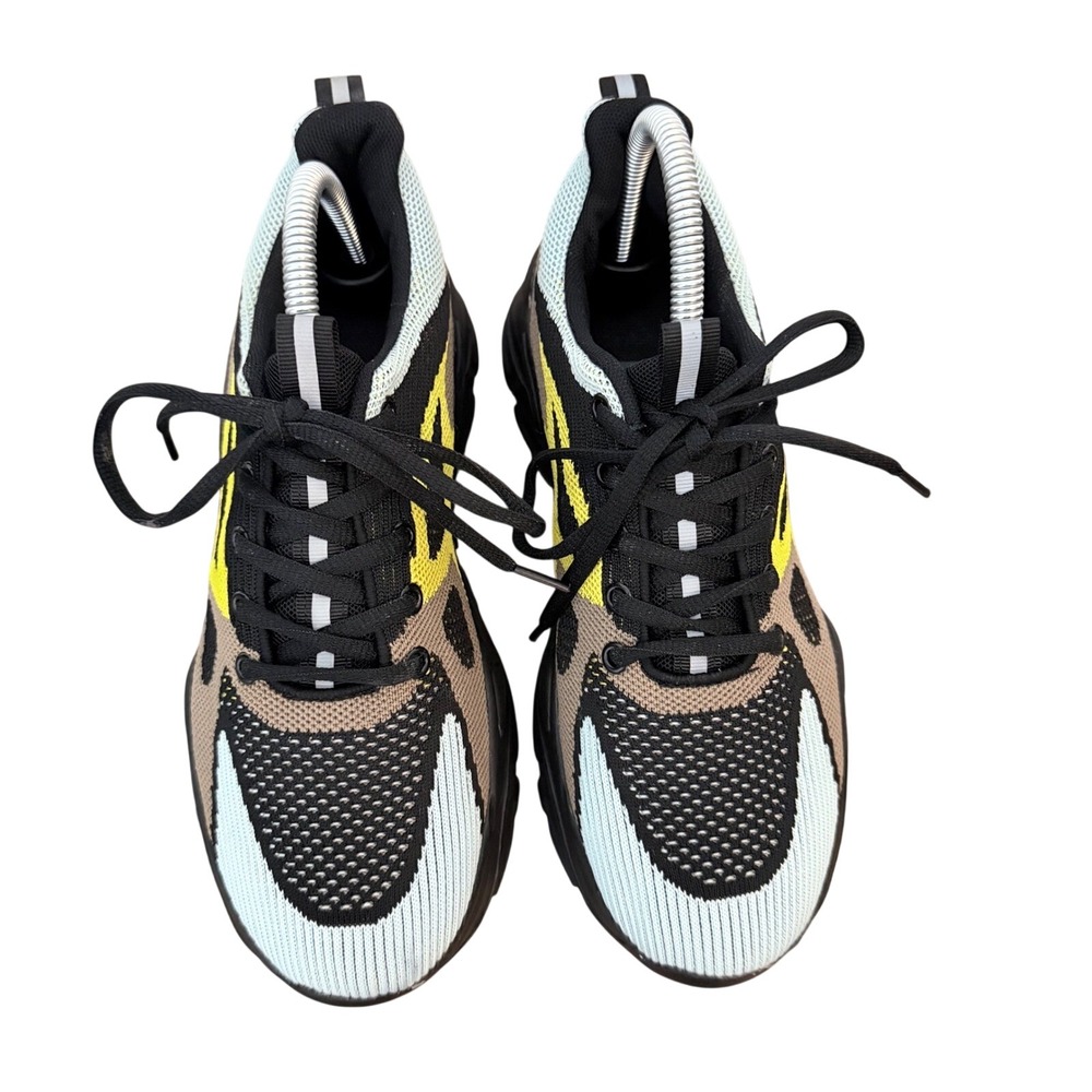 Athletic Sneakers Knit Running Shoes Size 10 Multi Color Chunky Mesh Outdoors